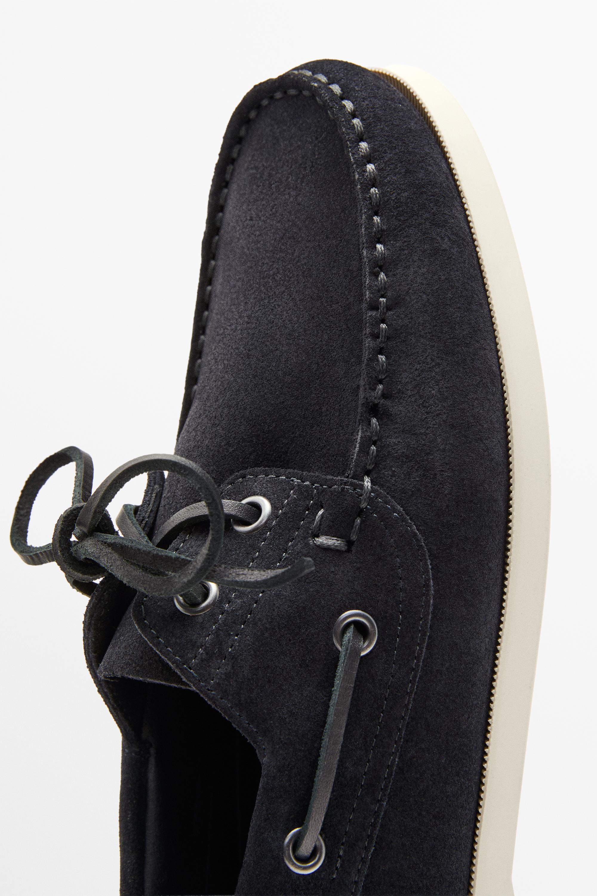 Chaussure bateau cuir